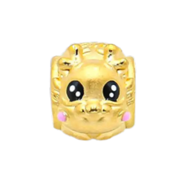 Charm Vàng 24k Kim Thìn Trụ Chữ Phúc