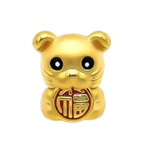 Charm Vàng 24k Kim Tí Chữ Phúc May Mắn