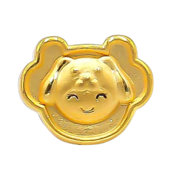 Charm Vàng 24K Kim Tuất Khánh Vàng Chữ Phúc