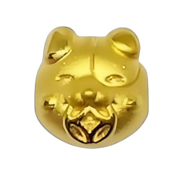 Charm Vàng 24K Kim Tuất Kim Tiền May Mắn