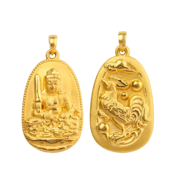 Mặt dây Vàng 24K Phật tuổi Dậu MS37
