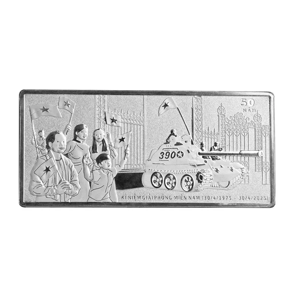 50 Năm Giải Phóng Miền Nam 1 Lượng .999 Silver Bar
