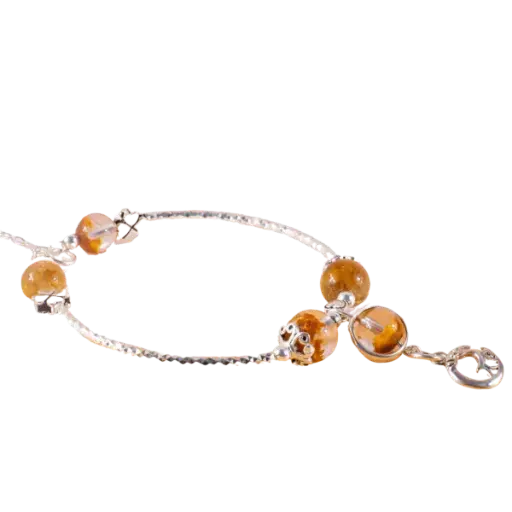 Vòng tay bạc đá ưu linh may mắn – phong thủy