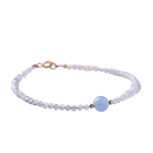 Vòng tay Aquamarine cắt giác