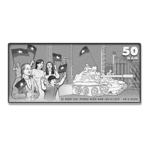 50 năm giải phóng miền Nam 1 lượng .999 Silver Bar