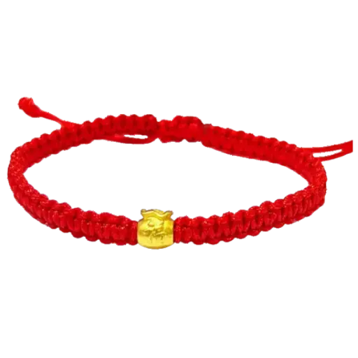 [AG9992.C096.037.0] Vòng Tay Charm Vàng 24K Bao Tiền Chữ Phúc MS01 Size XS