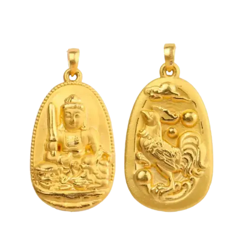 Mặt dây Vàng 24K Phật tuổi Dậu MS37
