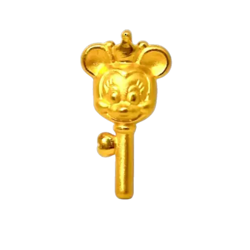 [AG9992.M001.020] Mặt dây Vàng 24K Chuột Minnie Chìa Khóa MS12