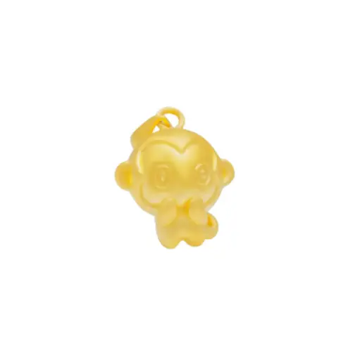 [AG9992.M009.013] Mặt Dây vàng 24k Kim thân cười May mắn