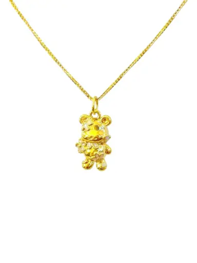 [AG9992.M018.006] Mặt dây Vàng 24K Gấu Bearbrick ES16