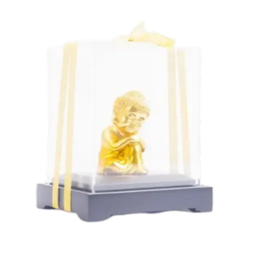 [AO9992.Q266.00067] Tượng mạ vàng 24K Phật ngủ – Bình an – May mắn