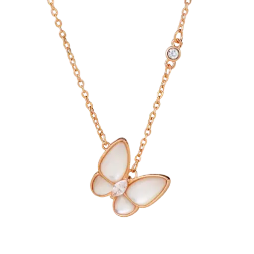 [AG7502.D168.609] Dây chuyền Vàng 18K Golden butterfly đính đá