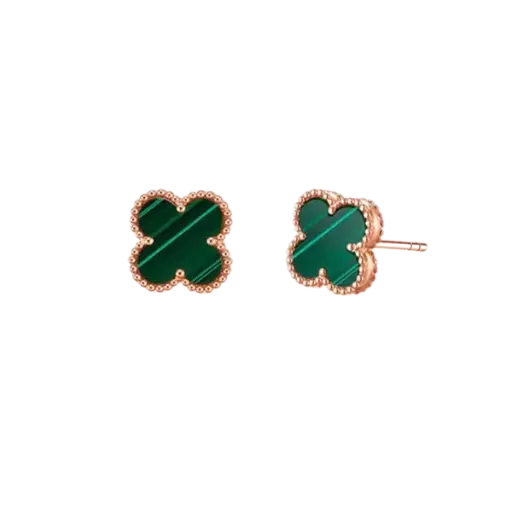 [AG7502.B168.501_GRE] Bông tai vàng 18K Golden Leaf 9mm – Màu Xanh Lá