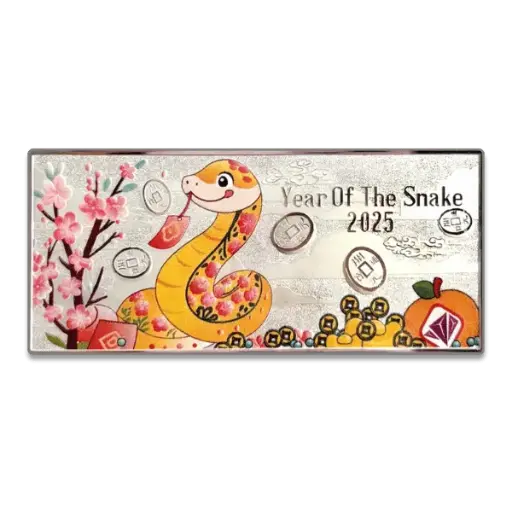 2025 Year of The Snake 1 lượng .999 Silver Bar
