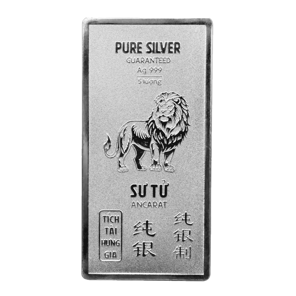 [B5] Bắc Sư Tử 5 lượng .999 Silver Bar