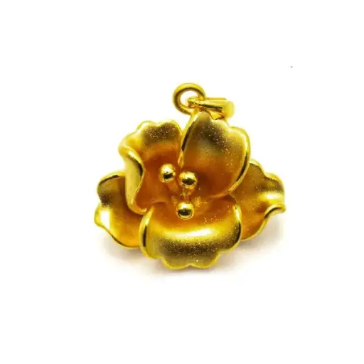 [AG9992.M094.009] Mặt Dây Vàng 24K Hoa Mai ES22