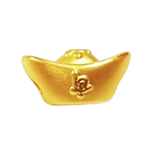 [AG9992.C098.018] Charm Vàng 24K Nén Vàng Chữ Lộc ES12