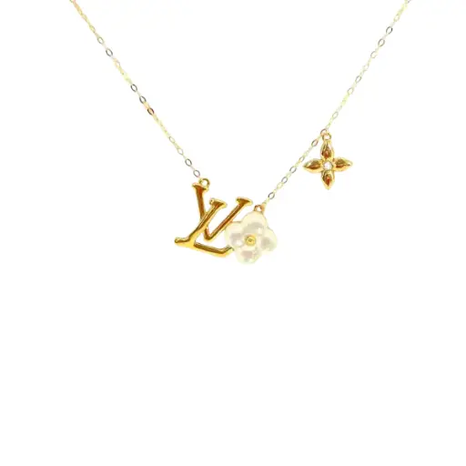 [AG7502.D168.703] Dây chuyền Vàng 18K Golden Leaf – Phối 3 charm thời trang